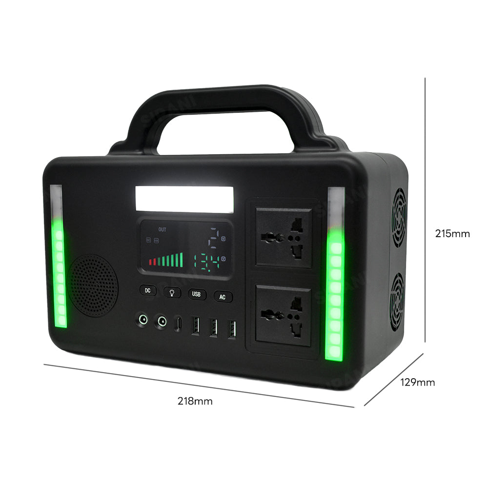 Hot Sale 300W Portable Lithium Battery Power Supply Outdoor Wireless Remote MPPT Charging RV Port Jump Starter RHemote Control