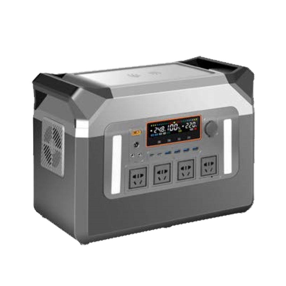 New Arrival 3000W 2560Wh LiFePO4 Portable Station Rechargeable Solar Generator for Home Backup Outdoor Camping Car Use MPPT