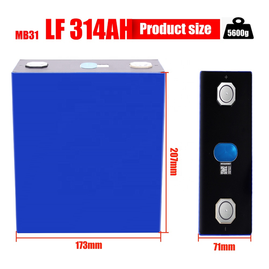 Eu & Poland 3.2V Prismatic Lithium Ion Energy Storage Battery Packs for House System & Car Use-280ah 304ah 230ah 314ah