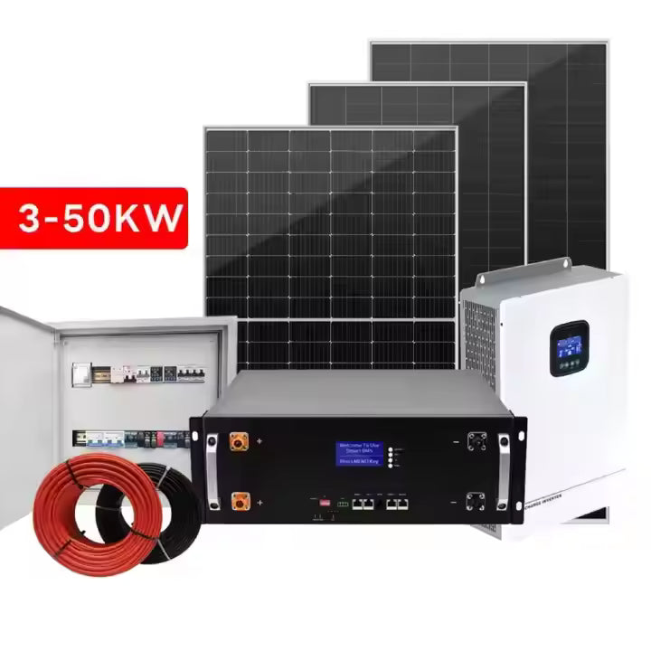 48V Solar Energy Storage Lithium Ion Battery Module with Hybrid Grid Connection CAN Communication Port and Server Rack