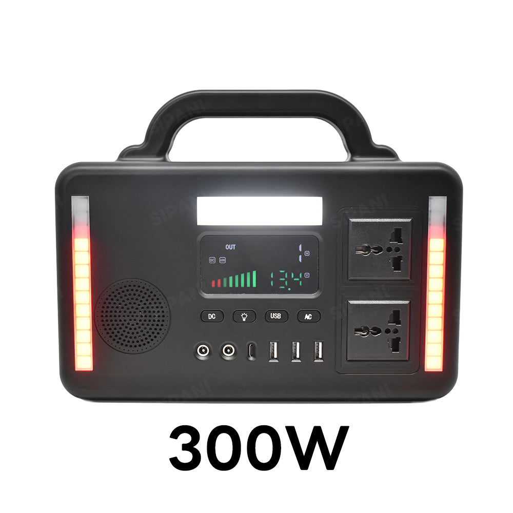 Hot Sale 300W Portable Lithium Battery Power Supply Outdoor Wireless Remote MPPT Charging RV Port Jump Starter RHemote Control