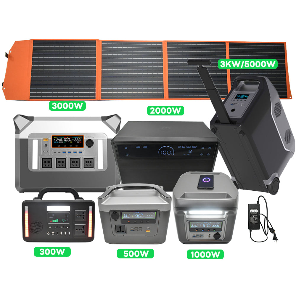 New Arrival 3000W 2560Wh LiFePO4 Portable Station Rechargeable Solar Generator for Home Backup Outdoor Camping Car Use MPPT
