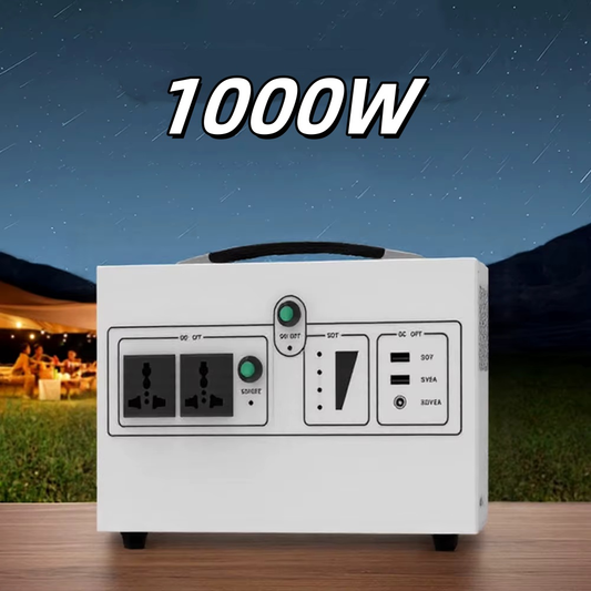 Portable 1000W Power Supply 45ah 220v Lithium Battery MPPT Controller LED Display Solar Panel-AU/US Plug External Jump Battery