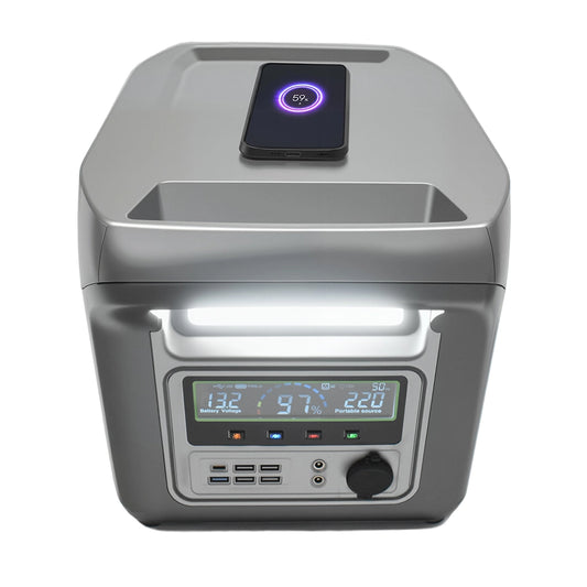 OAK  Portable Power Station - 1000W, Lithium-Ion (LFP), AC, DC, USB-A, USB-C, QC 3.0, Wireless Charging